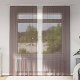Voile zavjese s gornjim jezičkom 2 kom smeđe | shoptok.hr
