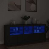  Komoda s LED svjetlima crna 162 x 37 x 67 cm Cijene