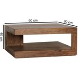 MID.YOU Klubska Miza Sheesham, Pravi Les | Shoptok.si