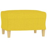  Trosjed s tabureom svjetložuti 180 cm od tkanine | shoptok.hr
