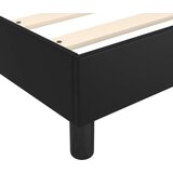  S oprugama i madracem crni 90 x 200 cm od umjetne kože | shoptok.hr
