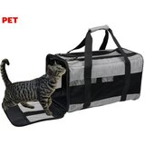  Potovalna torba za mačke Transport, 45x27x25cm, črno-siva | Shoptok.si