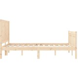  Kreveta s uzglavljem 4FT mali bračni od masivnog drva | shoptok.hr