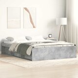  Okvir kreveta boja betona 135 x 190 cm bračni | shoptok.hr