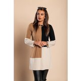 Fenzy Pletena Mini Haljina U Trobojnoj Kombinaciji, Crna | shoptok.hr