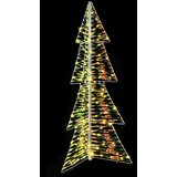 vidaXL Božićno drvce s 160 LED svjetlima Topla bijela 150 cm PET | shoptok.hr