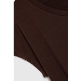 Marisse Brown V-Neck Blouse | ePonuda.com