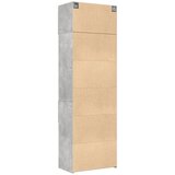 Ormarić za pohranu boja betona 70x42,5x225 cm konstruirano drvo | shoptok.hr