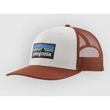 Patagonia P-6 Logo Trucker Kapa s šiltom white w / rusty red Cene