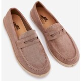 Boto Men's Moccasins With Braiding Dark Beige Fiamar | Shoptok.si