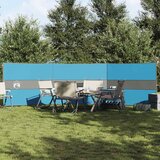 vidaXL Vjetrobran za kampiranje plavo 490x123 cm vodootporni | shoptok.hr