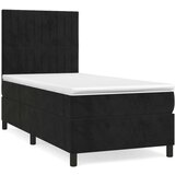 Box spring krevet s madracem crni 100x200 cm baršunasti | shoptok.hr