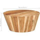  Stolić za kavu Ø 65 x 31 cm od masivnog bagremovog drva | shoptok.hr