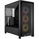 Corsair FRAME 4000D RS ARGB3xRS120 ARGB fans, 360mm rad170mm cooler, 430mm GPU, ATX, Black | Eponuda.ba