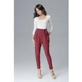 Lenitif Ženske hlače L018 Duboko sive boje crveno crveno Cene