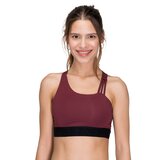 Zoe Iris Asymmetrical Bra, Red Wine - S, (20490280) | Shoptok.si