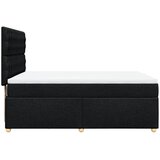  Krevet s oprugama i madracem crni 160x200 cm od tkanine | shoptok.hr