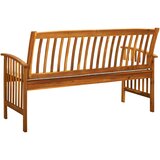  Vrtna klupa s jastukom 147 cm od masivnog bagremovog drva | Eponuda.com