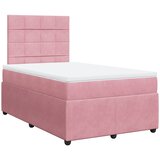 Box spring krevet s madracem ružičasti 120 x 200 cm baršunasti | shoptok.hr