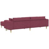  Tkaninska sofa s jastukom 3 pcs Vinska crvena 208 cm tkanina | shoptok.hr
