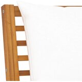  Modularna srednja sofa s krem jastucima masivno bagremovo drvo | shoptok.hr