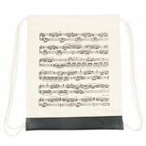  AGIFTY B 3047 Drawstring bag notelines natural canvas 44*37 cm - torba u