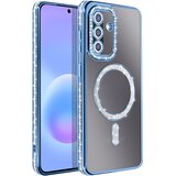 AVIZAR Ovitek za Galaxy A57 Združljiv s polnjenjem Qi z diamantnim Strass robom, Modra, (5000274146) | Shoptok.si