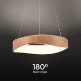  LED luster na sajli LED/18W/230V 3000K prečnik 40 cm braon | Eponuda.com