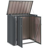  Škatla za shranjevanje v vrtu Črna 101,5 x 57 x 100,5 cm Jeklo, (5000143468) | Shoptok.si
