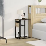 vidaXL Nočna omarica sonoma hrast 41.5 x 26 x 60.5 cm Konstruiran les | Shoptok.si