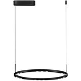 Nova Luce Mat črna aluminijasta LED zatemnitvena viseča svetilka ø 60 cm Lunette – | Shoptok.si