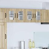 Zidni stakleni ormarić 2 pcs Sonoma hrast 60 x 31 x 40 cm | shoptok.hr