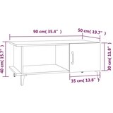  Klubska mizica bela 90x50x40 konstruiran les, (21013896) | Shoptok.si