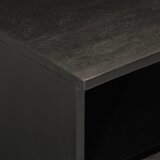 TV ormarić crni 70 x 33 x 46 cm od masivnog drva manga | shoptok.hr