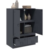 vidaXL Visoka komoda antracit 67 x 39 x 95 cm čelična | shoptok.hr