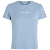 Tommy Hilfiger Majice s kratkimi rokavi CLASSIC SCRIPT REG SS TE Modra Cene