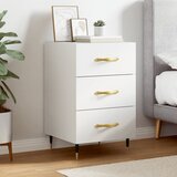 vidaXL Nočna omarica bela 40x40x66 cm inženirski les | Shoptok.si