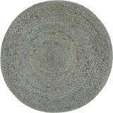 vidaXL ročno izdelan tabure olivno zelen 45x30 cm juta | Shoptok.si