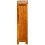  Knjižna omara 3-nadstropna 70x22,5x82 cm trdna hrastovina, (20622441) | Shoptok.si