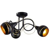 Globo Stropna svjetiljka Lommy (120 W, Crne boje, Zlatne boje, E14) | shoptok.hr