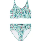 Abercrombie & Fitch Jednodijelni kupaći kostim 'JAN 2' akvamarin / cijan plava / zelena / roza
