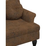  Klupa s jastucima smeđa 120,5x65x75 cm umjetna koža | shoptok.hr