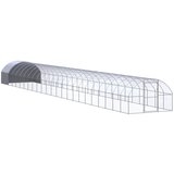 vidaXL Zunanji kokošnjak 3x24x2 m pocinkano jeklo, (20759645) | Shoptok.si