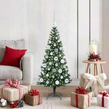  Umjetno predsvijetljeno božićno drvce Zelena 120 cm PVC i metal | shoptok.hr