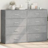 vidaXL Komoda 2 kosa betonsko siva 60x31x84 cm inženirski les | Shoptok.si