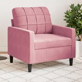  The Living Store Fotelj roza 60 cm žamet - Enosed, (21495044) | Shoptok.si