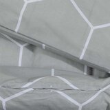  Set posteljine za poplun sivi 260x220 cm pamučni | shoptok.hr