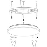 Eglo connect.z Okrugla stropna LED svjetiljka TOTARI-Z (19,2 W, Ø x V: 380 mm x 7 cm) | shoptok.hr