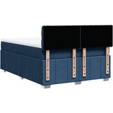 vidaXL Krevet s oprugama i madracem plavi 140x200 cm od tkanine | shoptok.hr