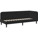  Kutni okvir kreveta Crna 80 x 200 cm Baršun | shoptok.hr
